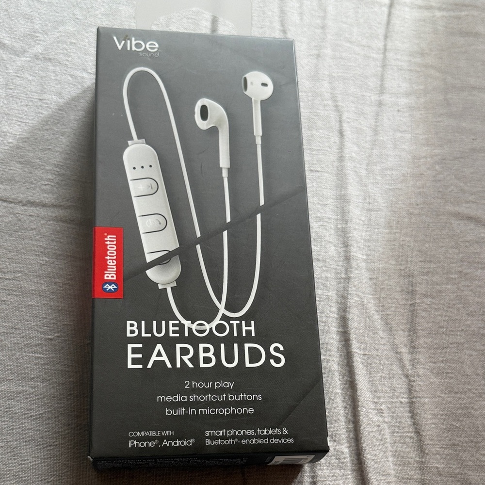 Vibe Bluetooth Earbuds - Sleek White Design